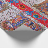 AANBIDDING VAN MAGI KOORMUZIEK KERSTPERKAMENT CADEAUPAPIER (Hoek)