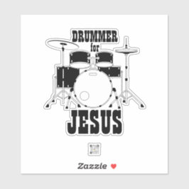 Aanbiddingsteam Sticker Drummer voor Jesus