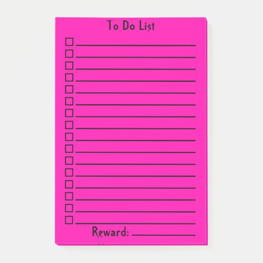 Aanbieden | Intense roze Post-it® Notes (Voorkant)