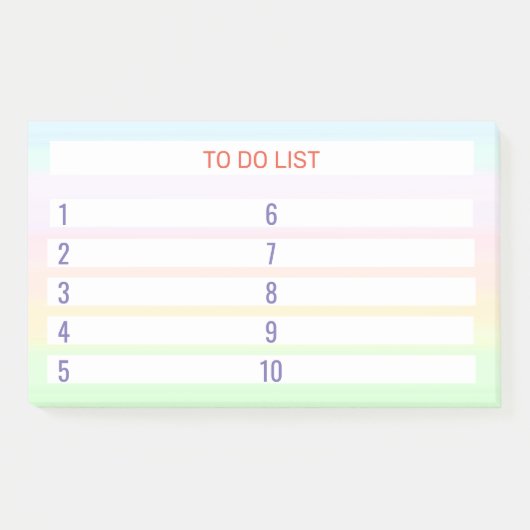 Aanbieden op plakkaatkleuren post-it® notes (Voorkant)