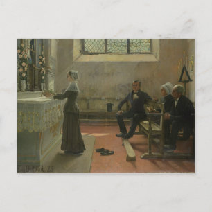 Aanbieding aan de maagd op de dag na de briefkaart