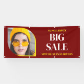Aanbieding zonnebrillen verkoop aangepaste banner (Horizontaal)