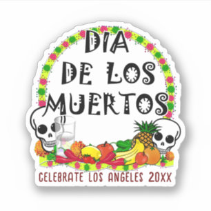 Aanbod voor Dia de Los Muertos Sticker