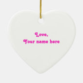 Aanbod voor harthuwelijk keramisch ornament (Achterkant)