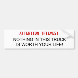 AANDACHT DAAR!, NIETS IN DIT PROBLEEM IS WO... BUMPERSTICKER