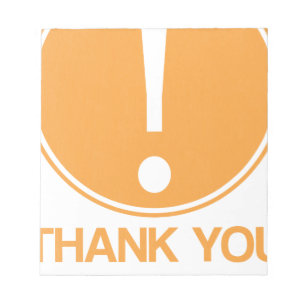 Aandacht, dank u voor uw aandacht notitieblok