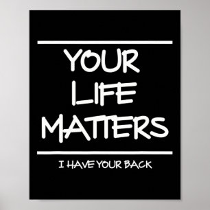 Aandacht voor suïcidepreventie Maand Poster
