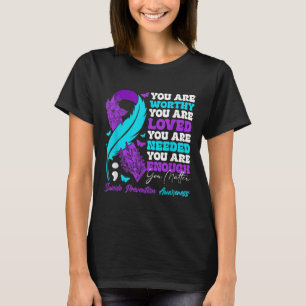 Aandacht voor zelfmoordpreventie positief Motivati T-shirt