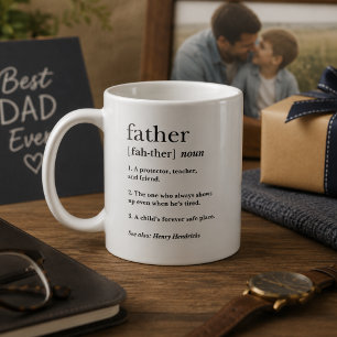 Aandachtige vader definitie cadeau voor Vaderdag Koffiemok