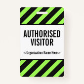 Aandachtslipje "MACHTIGDE VISITOR" Badge (Achterkant)