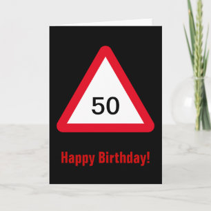 Aandachtsteken: 50e verjaardag kaart