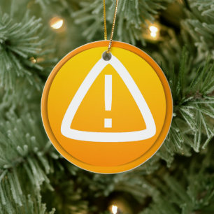 Aandachtsymbool Foto Kerstmis Keramisch Ornament