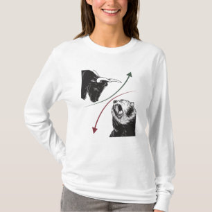 Aandelen op de beurs Beer Bull Prijzen T-shirt