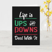 Aandelenmarkt leven is ups en downs trading handel kaart (Gele Bloem)