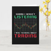 Aandelenmarkt Sorry dat ik niet luisterde Beer Tra Kaart (Gele Bloem)