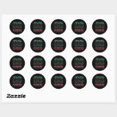 Aandelenmarkt Sorry dat ik niet luisterde Beer Tra Ronde Sticker (Vel)