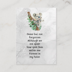 Aandenken Cute Koala Kinderen Visitekaartje