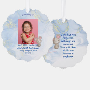 Aandenken Cute Little Muis Kinderen Ornament Kaart