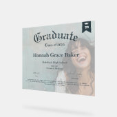 Aandenken Diploma voor Afgestudeerden Acryl Bord (Hoek)