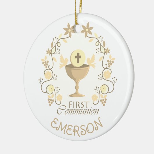 Aandenken! Eerste aangepaste versiering van de com Keramisch Ornament (Links)