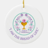 Aandenken! Eerste aangepaste versiering van de com Keramisch Ornament (Achterkant)