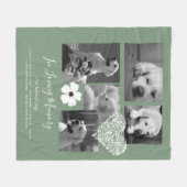 Aandenken Geschenk Herinneringshond met Gedicht Fleece Deken (Voorkant (Horizontaal))