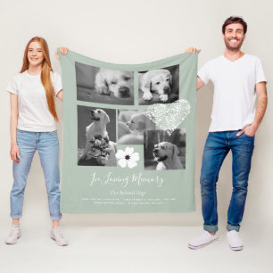 Aandenken Geschenk Herinneringshond met Gedicht Fleece Deken