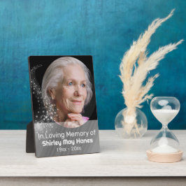 Aandenken Stardust Ovale Foto Herdenking Fotoplaat