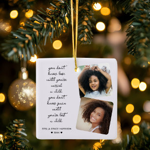 Aandenken Verlies Van Kind Foto's Keramisch Ornament