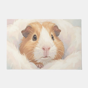 Aandoenlijk Fluffy Cavia Portret Deurmat