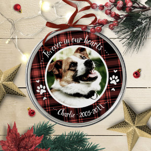 Aandoenlijke Rustieke Hond Dierenherdenking Aangep Metalen Ornament