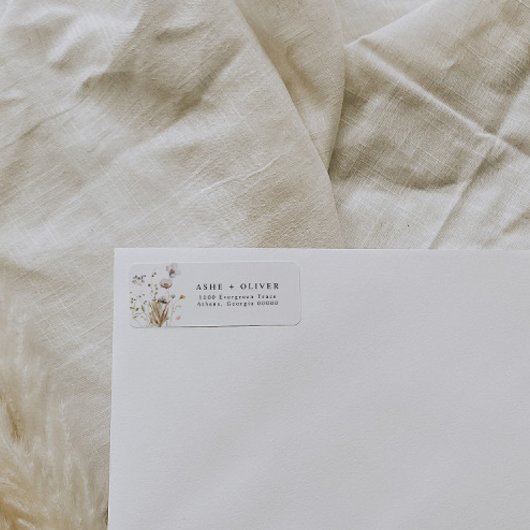 Aandrijflabels voor de wildbloem van ASHE boho Etiket