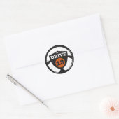 aandrijving13logo ronde sticker (Envelop)