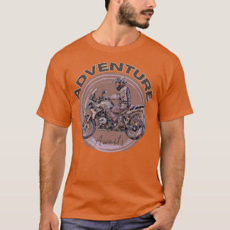 Aanduiding motorfietsavontuur t-shirt