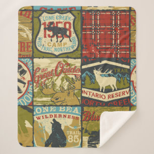 Aanduiding van het avontuur in de noordelijke gebi sherpa deken