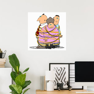 Aaneengeschakelde Symbolische Eenheid Humor Poster
