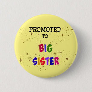Aangeboden tot Big Sister Ronde Button 5,7 Cm