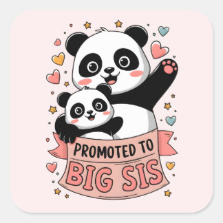 Aangeboden tot Big Sister Vierkante Sticker