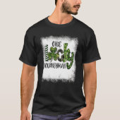 Aangebroken St Patricks Day Leopard One Lucky Reis T-shirt (Voorkant)
