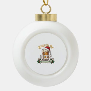 Aangedreven Bier Kerst Vrolijkheid Mok Sinterklaas Keramische Bal Ornament