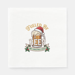 Aangedreven Bier Kerst Vrolijkheid Mok Sinterklaas Servet