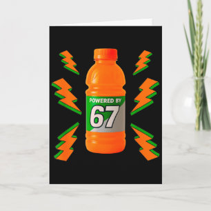 Aangedreven door 67 Aura Energie Grappig 6 7 Meme  Kaart
