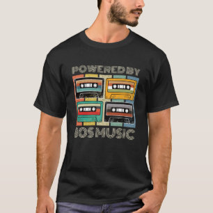 Aangedreven door 80s Music Cassette Retro T-shirt