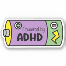 Aangedreven door ADHD | Paarse & groene batterij