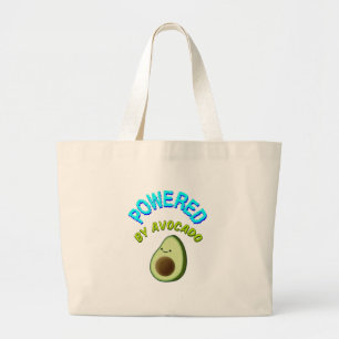 Aangedreven door Avocado Grote Tote Bag