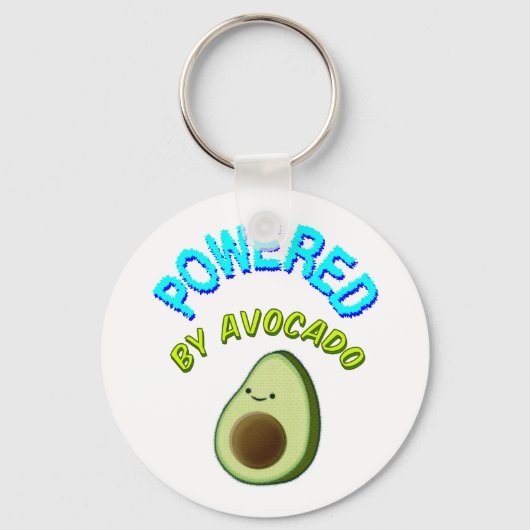 Aangedreven door Avocado Sleutelhanger (Voorkant)