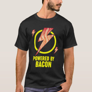 Aangedreven door Bacon Funny BBQ Bacon Lovers Pun T-shirt