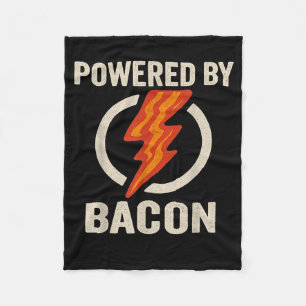 Aangedreven door Bacon Funny Meat Lover BBQ Grill Fleece Deken