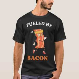 Aangedreven door Bacon Low Carb Keto Diet Workout T-shirt