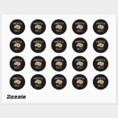 Aangedreven door Bagels Bagel Ronde Sticker (Vel)
